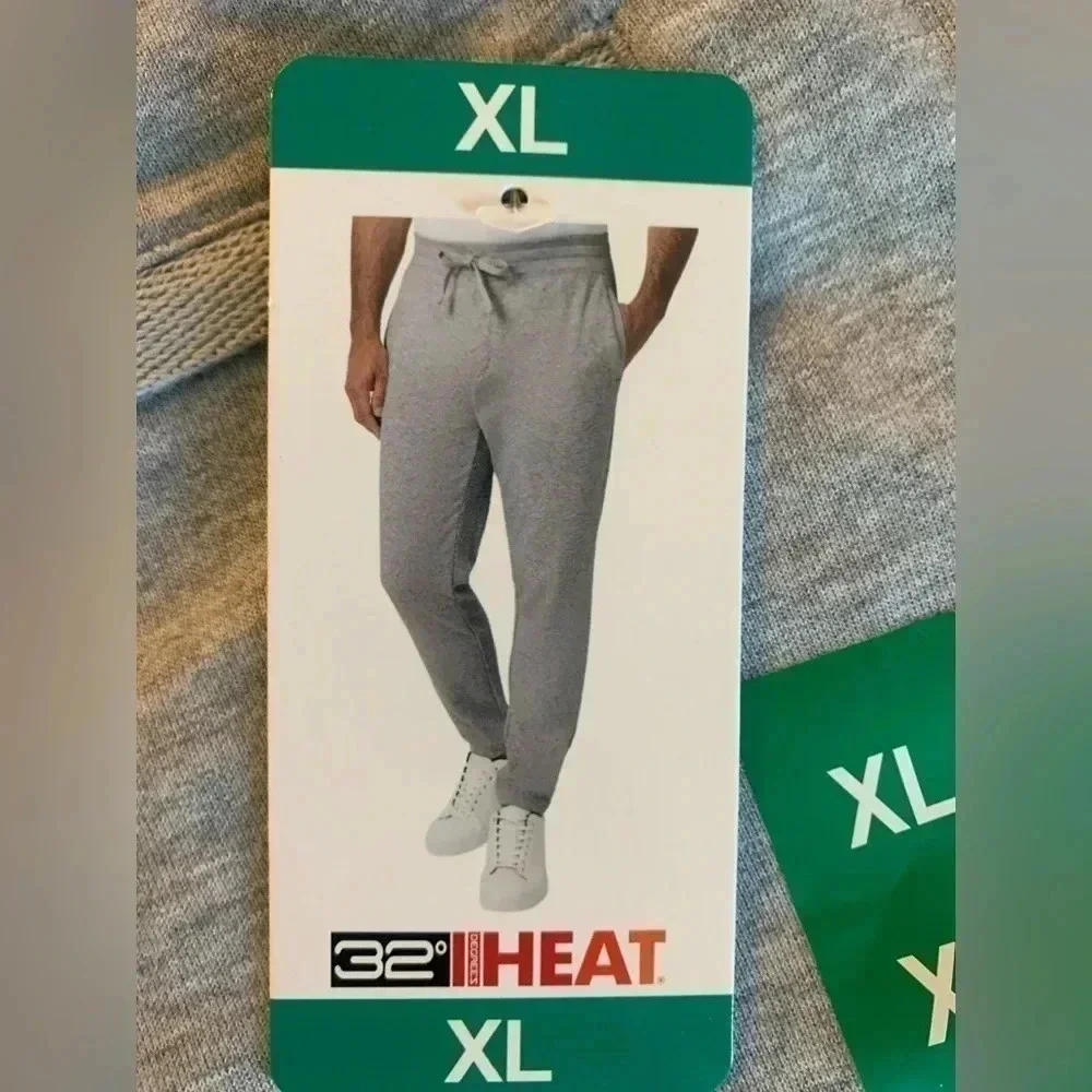 32 Degrees Heat Men's Casual Active Pants XL 2 side pockets back zip poc…